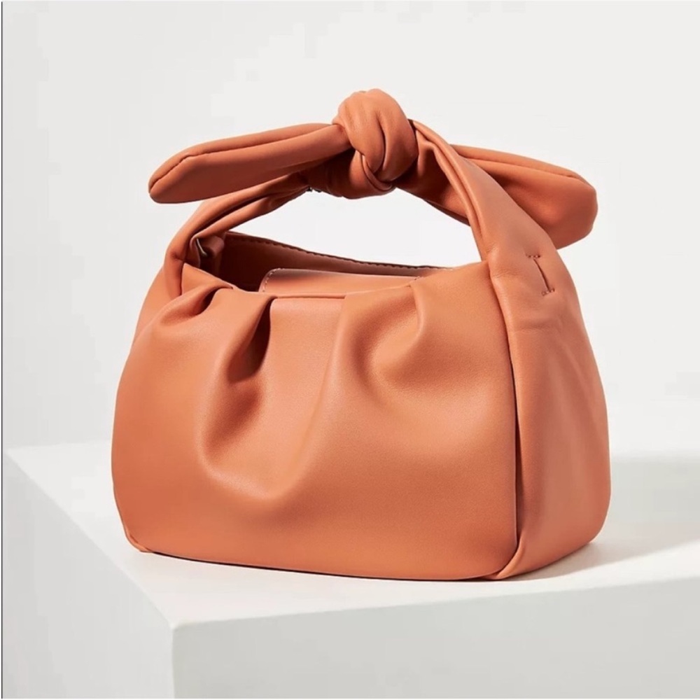 Anthropologie Knotted Mini Bag- Teracotta - Picture 3 of 8